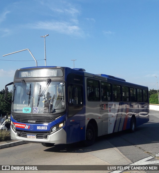 Next Mobilidade - ABC Sistema de Transporte 80.903 na cidade de São Paulo, São Paulo, Brasil, por LUIS FELIPE CANDIDO NERI. Número da foto: #11300047.