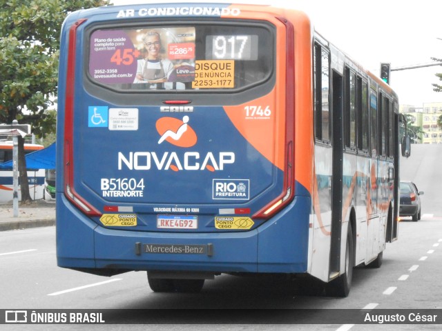 Viação Novacap B51604 na cidade de Rio de Janeiro, Rio de Janeiro, Brasil, por Augusto César. ID da foto: 11303389.