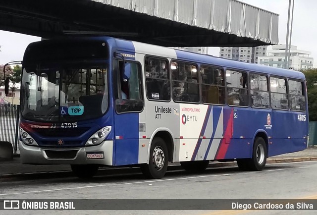 ATT - Alto Tietê Transportes 47.015 na cidade de Mogi das Cruzes, São Paulo, Brasil, por Diego Cardoso da Silva. Número da foto: #11300660.