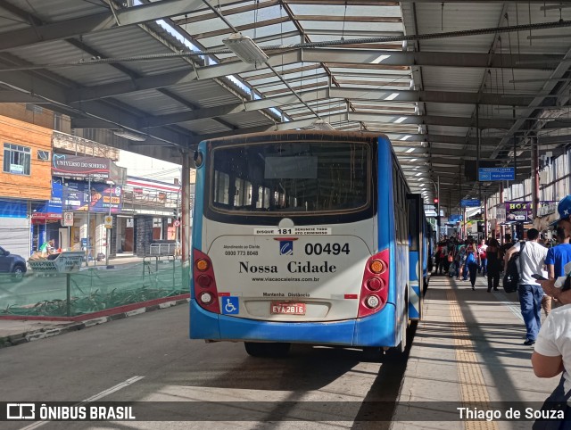 Viação Cidade de Caieiras 00494 na cidade de Franco da Rocha, São Paulo, Brasil, por Thiago de Souza. Número da foto: #11300832.