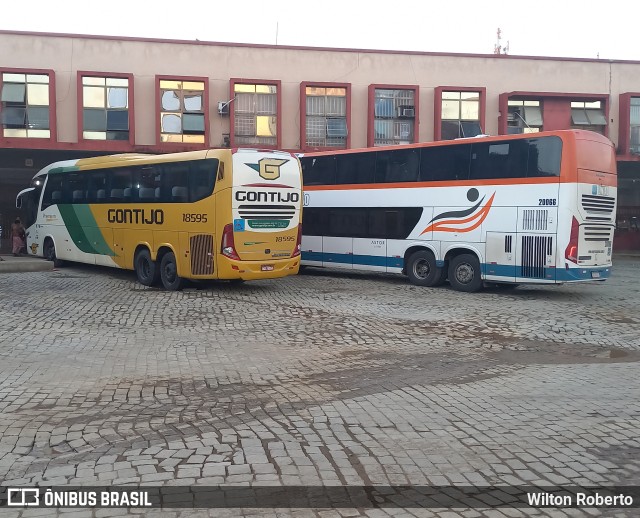 Empresa Gontijo de Transportes 18595 na cidade de Governador Valadares, Minas Gerais, Brasil, por Wilton Roberto. Número da foto: #11303150.