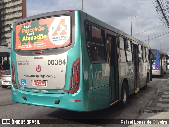 Auto Viação Urubupungá 00384 na cidade de Osasco, São Paulo, Brasil, por Rafael Lopes de Oliveira. ID da foto: 11302314.