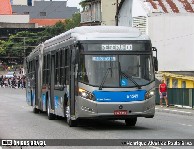 Viação Grajaú S.A. 6 1549 na cidade de São Paulo, São Paulo, Brasil, por Henrique Alves de Paula Silva. ID da foto: 11303428.