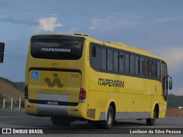 Viação Itapemirim 8221 na cidade de Caruaru, Pernambuco, Brasil, por Lenilson da Silva Pessoa. ID da foto: 11306691.