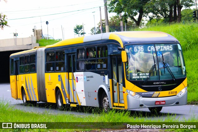 Transportes Capellini 23018 na cidade de Campinas, São Paulo, Brasil, por Paulo Henrique Pereira Borges. Número da foto: #11306185.