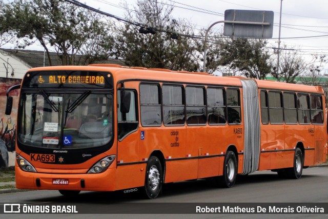 Viação Tamandaré KA693 na cidade de Curitiba, Paraná, Brasil, por Robert Matheus De Morais Oliveira. ID da foto: 11303757.