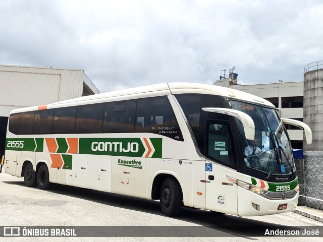 Empresa Gontijo de Transportes 21555 na cidade de Rio de Janeiro, Rio de Janeiro, Brasil, por Anderson José. ID da foto: 11306638.