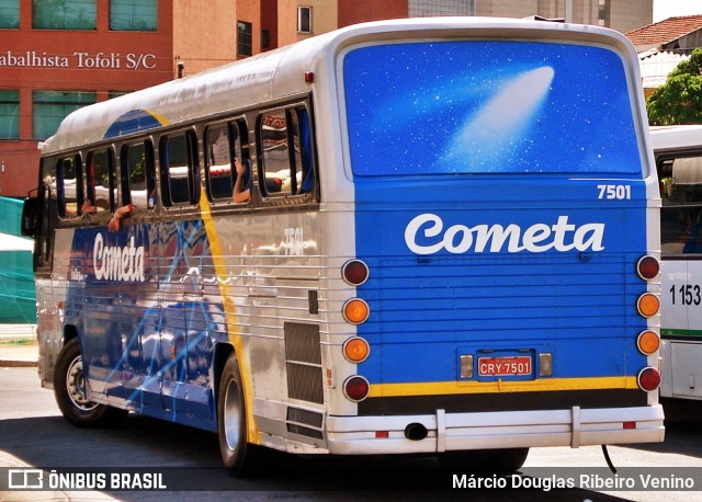 Viação Cometa 7501 na cidade de São Paulo, São Paulo, Brasil, por Márcio Douglas Ribeiro Venino. Número da foto: #11306842.