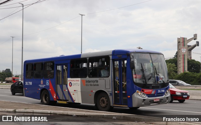 Empresa de Ônibus Vila Galvão 30.799 na cidade de São Paulo, São Paulo, Brasil, por Francisco Ivano. Número da foto: #11306993.
