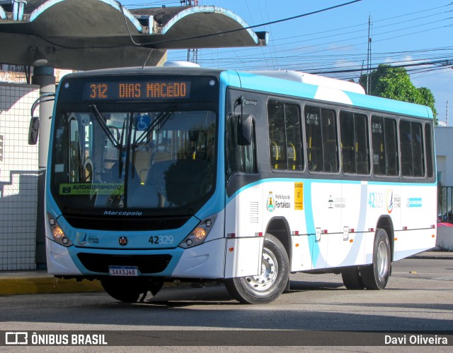 Auto Viação Dragão do Mar 42329 na cidade de Fortaleza, Ceará, Brasil, por Davi Oliveira. Número da foto: #11304907.