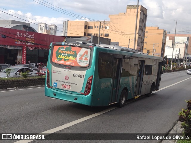 Auto Viação Urubupungá 00401 na cidade de Osasco, São Paulo, Brasil, por Rafael Lopes de Oliveira. Número da foto: #11304669.