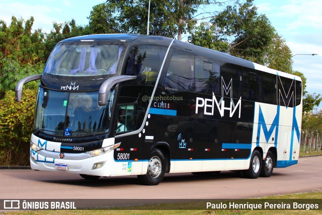 Empresa de Ônibus Nossa Senhora da Penha 58001 na cidade de Curitiba, Paraná, Brasil, por Paulo Henrique Pereira Borges. ID da foto: 11306092.