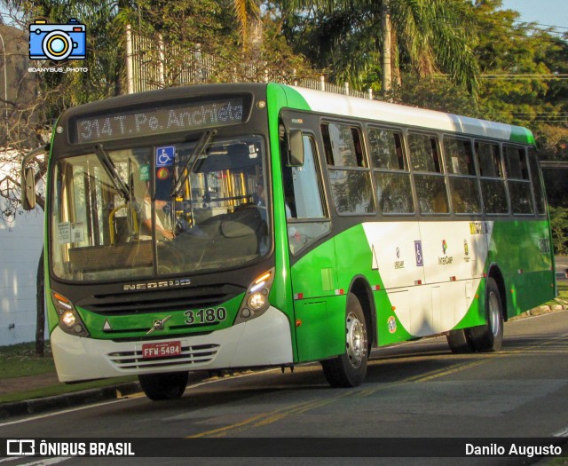 VB Transportes e Turismo 3180 na cidade de Campinas, São Paulo, Brasil, por Danilo Augusto. ID da foto: 11304819.