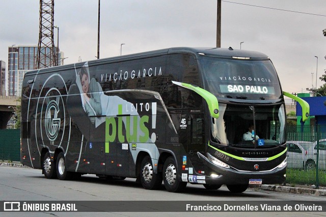 Viação Garcia 88018 na cidade de São Paulo, São Paulo, Brasil, por Francisco Dornelles Viana de Oliveira. Número da foto: #11304449.