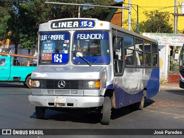 Automotores Guarani - Línea 15 4762 na cidade de Ñemby, Central, Paraguai, por José Paredes. Número da foto: #11304578.