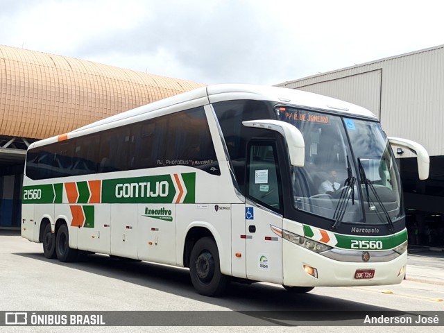 Empresa Gontijo de Transportes 21560 na cidade de Rio de Janeiro, Rio de Janeiro, Brasil, por Anderson José. ID da foto: 11306703.