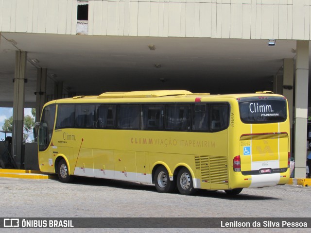 Viação Itapemirim 8869 na cidade de Caruaru, Pernambuco, Brasil, por Lenilson da Silva Pessoa. Número da foto: #11308043.