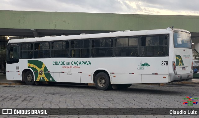 ABC Transportes Coletivos - Cidade de Caçapava 278 na cidade de Caçapava, São Paulo, Brasil, por Claudio Luiz. ID da foto: 11308431.