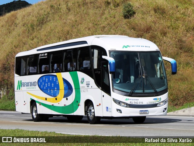 Marinho Transporte e Turismo RJ 542.016 na cidade de Petrópolis, Rio de Janeiro, Brasil, por Rafael da Silva Xarão. Número da foto: #11309162.
