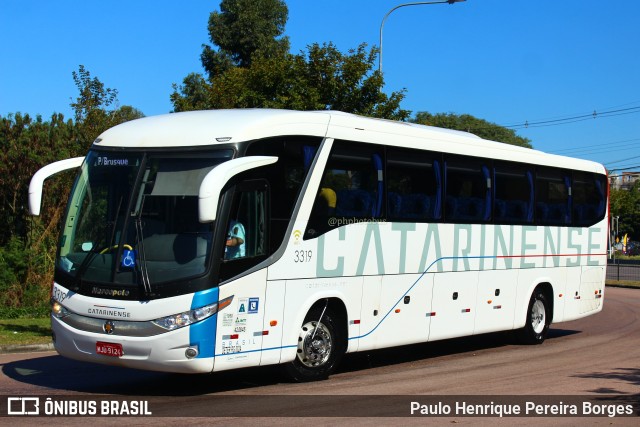 Auto Viação Catarinense 3319 na cidade de Curitiba, Paraná, Brasil, por Paulo Henrique Pereira Borges. Número da foto: #11308158.