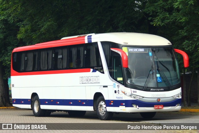 Viação Piracicabana 940 na cidade de São Paulo, São Paulo, Brasil, por Paulo Henrique Pereira Borges. Número da foto: #11308203.