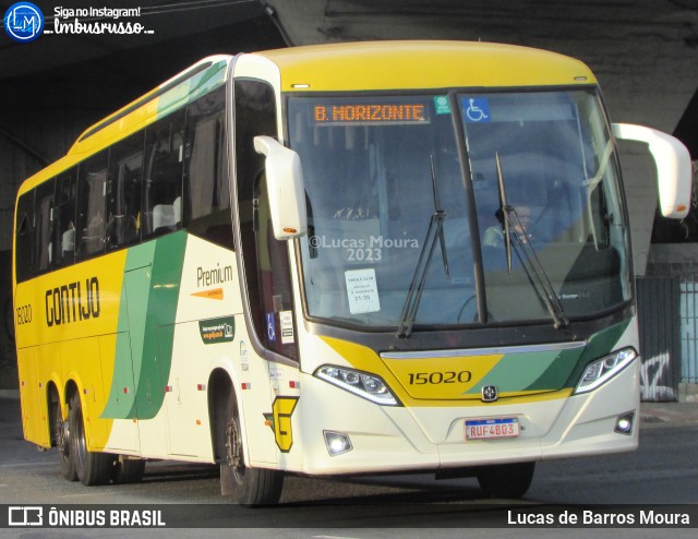 Empresa Gontijo de Transportes 15020 na cidade de Belo Horizonte, Minas Gerais, Brasil, por Lucas de Barros Moura. ID da foto: 11308952.