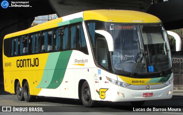 Empresa Gontijo de Transportes 18840 na cidade de Belo Horizonte, Minas Gerais, Brasil, por Lucas de Barros Moura. ID da foto: 11308949.