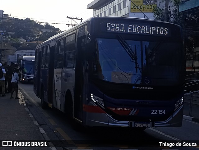 Viação Cidade de Caieiras 22.154 na cidade de Franco da Rocha, São Paulo, Brasil, por Thiago de Souza. ID da foto: 11308909.