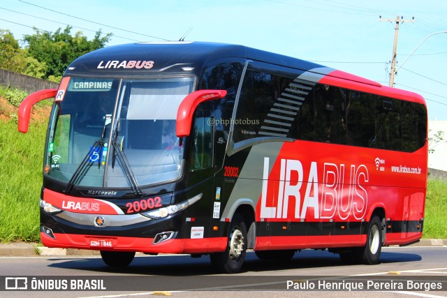 Lirabus 20002 na cidade de Campinas, São Paulo, Brasil, por Paulo Henrique Pereira Borges. ID da foto: 11308218.