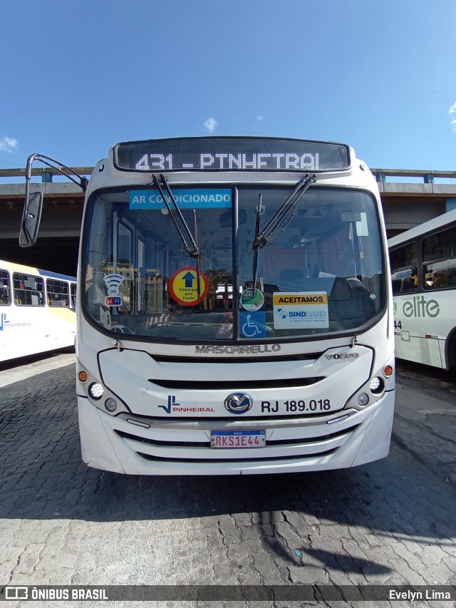 Viação Pinheiral RJ 189.018 na cidade de Volta Redonda, Rio de Janeiro, Brasil, por Evelyn Lima. ID da foto: 11308810.