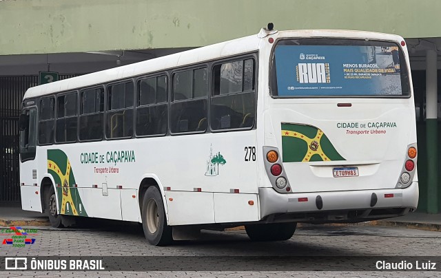 ABC Transportes Coletivos - Cidade de Caçapava 278 na cidade de Caçapava, São Paulo, Brasil, por Claudio Luiz. ID da foto: 11308442.