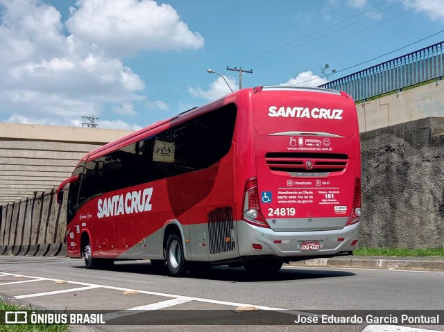 Viação Santa Cruz 24819 na cidade de Campinas, São Paulo, Brasil, por José Eduardo Garcia Pontual. Número da foto: #11307569.