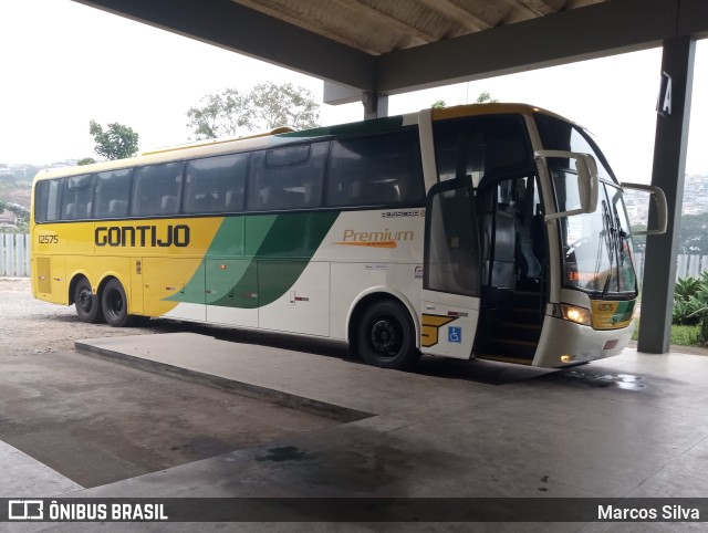 Empresa Gontijo de Transportes 12575 na cidade de São Domingos do Prata, Minas Gerais, Brasil, por Marcos Silva. ID da foto: 11310520.