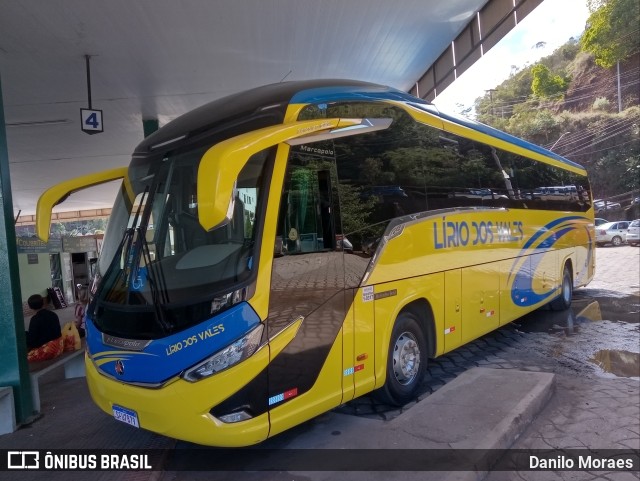 Viação Lírio dos Vales 14100 na cidade de Santa Teresa, Espírito Santo, Brasil, por Danilo Moraes. ID da foto: 11311536.