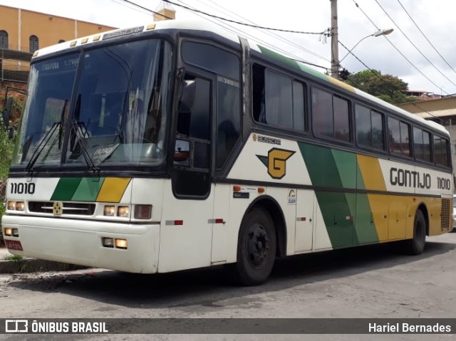 Empresa Gontijo de Transportes 11010 na cidade de Belo Horizonte, Minas Gerais, Brasil, por Hariel Bernades. Número da foto: #11309402.