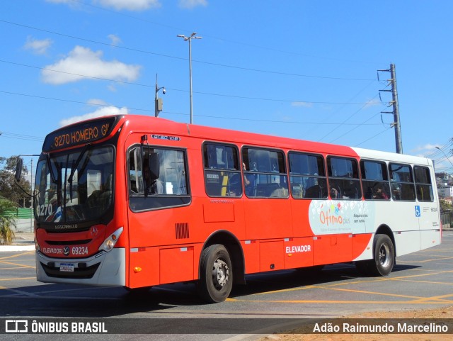 Viação Santa Edwiges 69234 na cidade de Contagem, Minas Gerais, Brasil, por Adão Raimundo Marcelino. Número da foto: #11311770.
