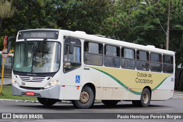 ABC Transportes Coletivos - Cidade de Caçapava 284 na cidade de Caçapava, São Paulo, Brasil, por Paulo Henrique Pereira Borges. ID da foto: 11311199.