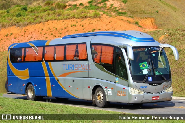 Turispall Transporte e Turismo 5600 na cidade de Aparecida, São Paulo, Brasil, por Paulo Henrique Pereira Borges. ID da foto: 11311154.