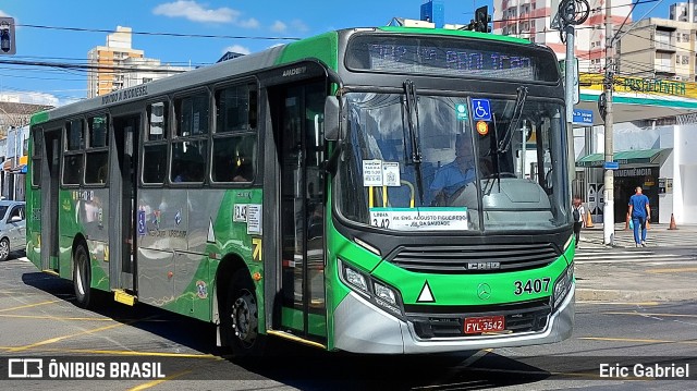 VB Transportes e Turismo 3407 na cidade de Campinas, São Paulo, Brasil, por Eric Gabriel. Número da foto: #11309646.