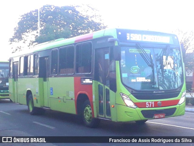 Transportes São Cristóvão 02571 na cidade de Teresina, Piauí, Brasil, por Francisco de Assis Rodrigues da Silva. ID da foto: 11312671.