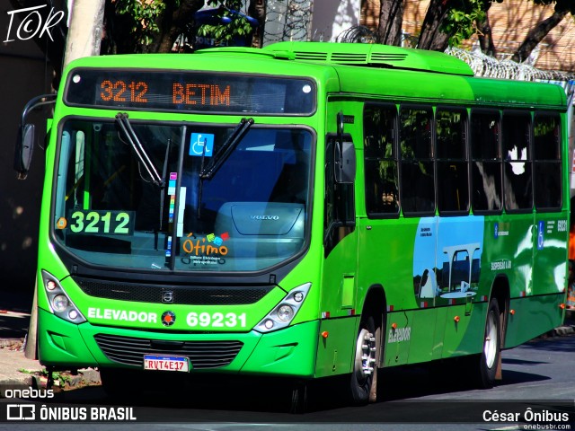 Viação Santa Edwiges 69231 na cidade de Belo Horizonte, Minas Gerais, Brasil, por César Ônibus. ID da foto: 11315047.