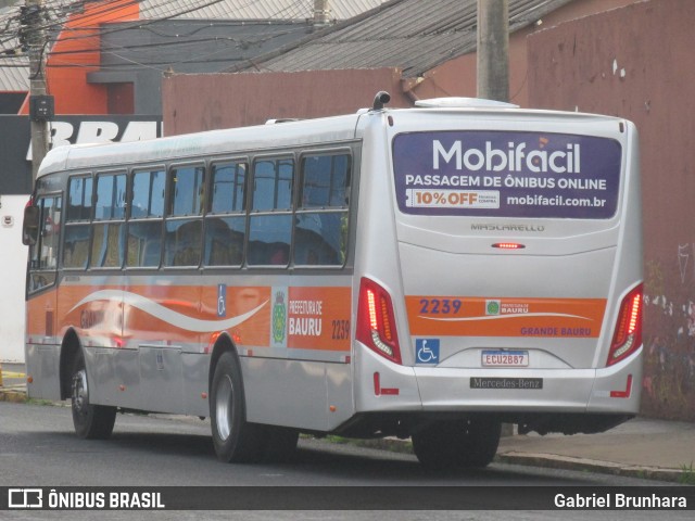 Transportes Coletivos Grande Bauru 2239 na cidade de Bauru, São Paulo, Brasil, por Gabriel Brunhara. Número da foto: #11313876.
