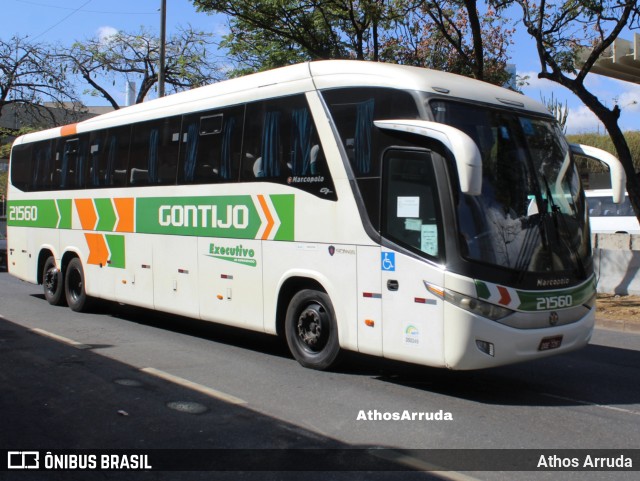 Empresa Gontijo de Transportes 21560 na cidade de Belo Horizonte, Minas Gerais, Brasil, por Athos Arruda. ID da foto: 11314890.