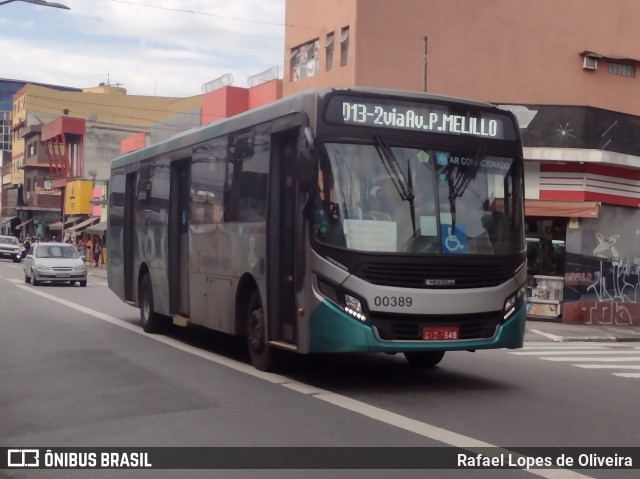 Auto Viação Urubupungá 00389 na cidade de Osasco, São Paulo, Brasil, por Rafael Lopes de Oliveira. ID da foto: 11312498.