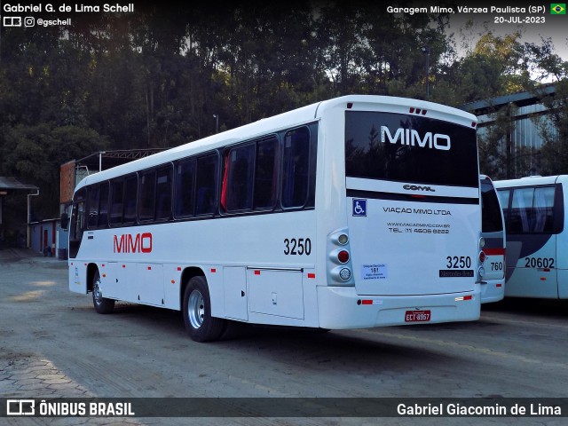 Viação Mimo 3250 na cidade de Várzea Paulista, São Paulo, Brasil, por Gabriel Giacomin de Lima. Número da foto: #11314835.