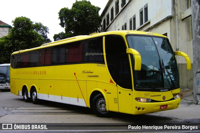 Viação Itapemirim 5011 na cidade de Rio de Janeiro, Rio de Janeiro, Brasil, por Paulo Henrique Pereira Borges. ID da foto: 11314365.