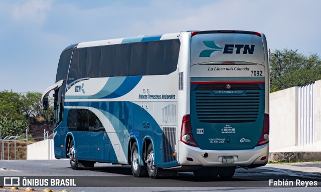 ETN - Enlaces Terrestres Nacionales 7092 na cidade de Querétaro, Querétaro, México, por Fabián Reyes. Número da foto: #11312353.