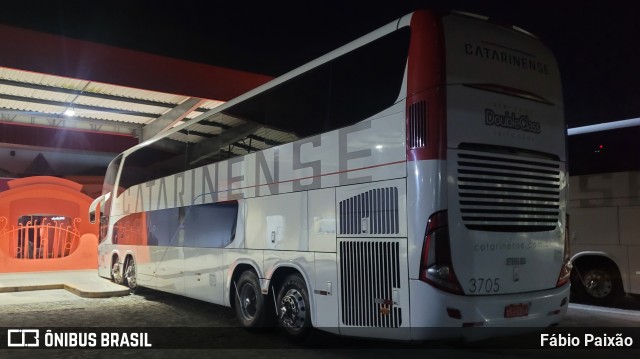 Auto Viação Catarinense 3705 na cidade de Pariquera-Açu, São Paulo, Brasil, por Fábio Paixão. ID da foto: 11313703.