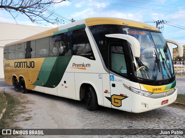 Empresa Gontijo de Transportes 21445 na cidade de Juiz de Fora, Minas Gerais, Brasil, por Juan Pablo. ID da foto: 11312324.