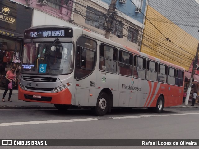 Viação Osasco 760 na cidade de Osasco, São Paulo, Brasil, por Rafael Lopes de Oliveira. ID da foto: 11314279.